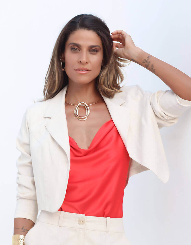 Como combinar cores de blazer e regata