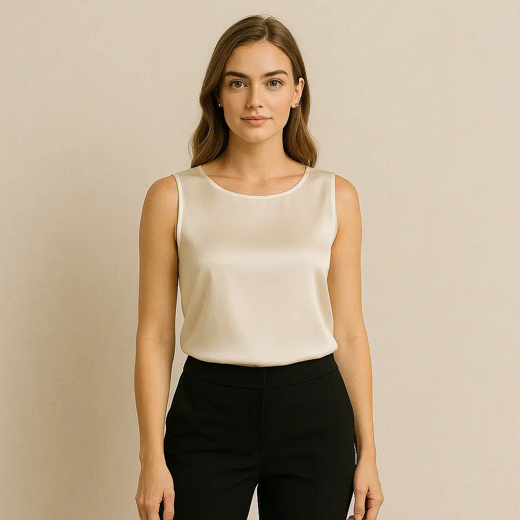 Como Escolher a Regata de Seda Perfeita para o Escritório