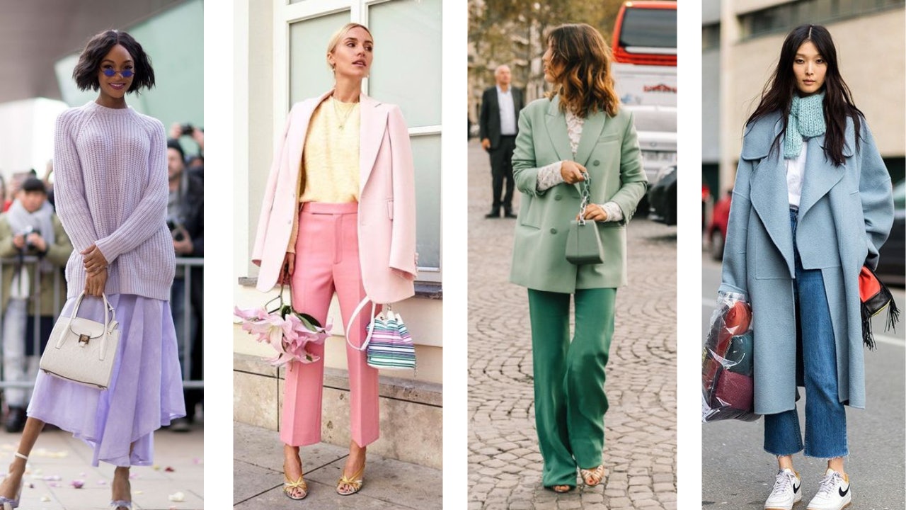 Guia Completo de Looks Monocromáticos em Tons Pastel
