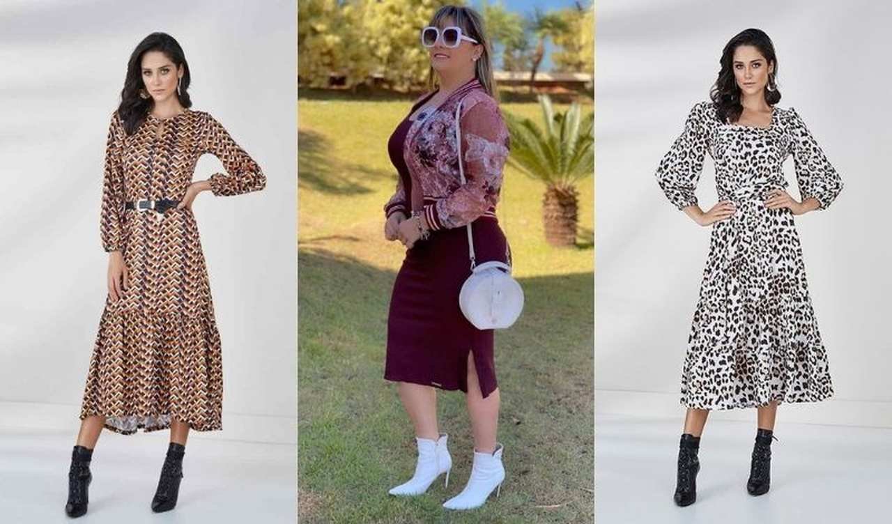 como usar vestido midi com bota