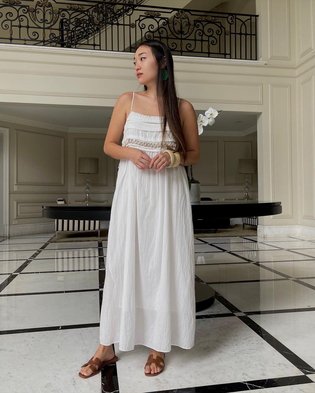 como usar vestidos longos com rasteirinha