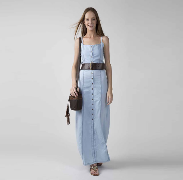 como usar vestidos longos com rasteirinha