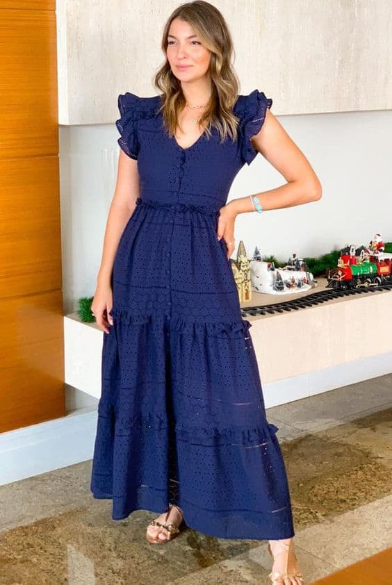 como usar vestidos longos no dia a dia