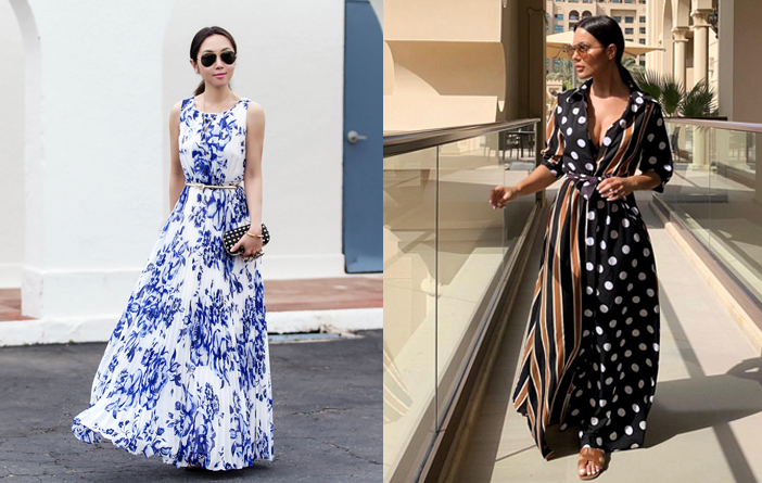 Como combinar vestido longo com jaqueta jeans