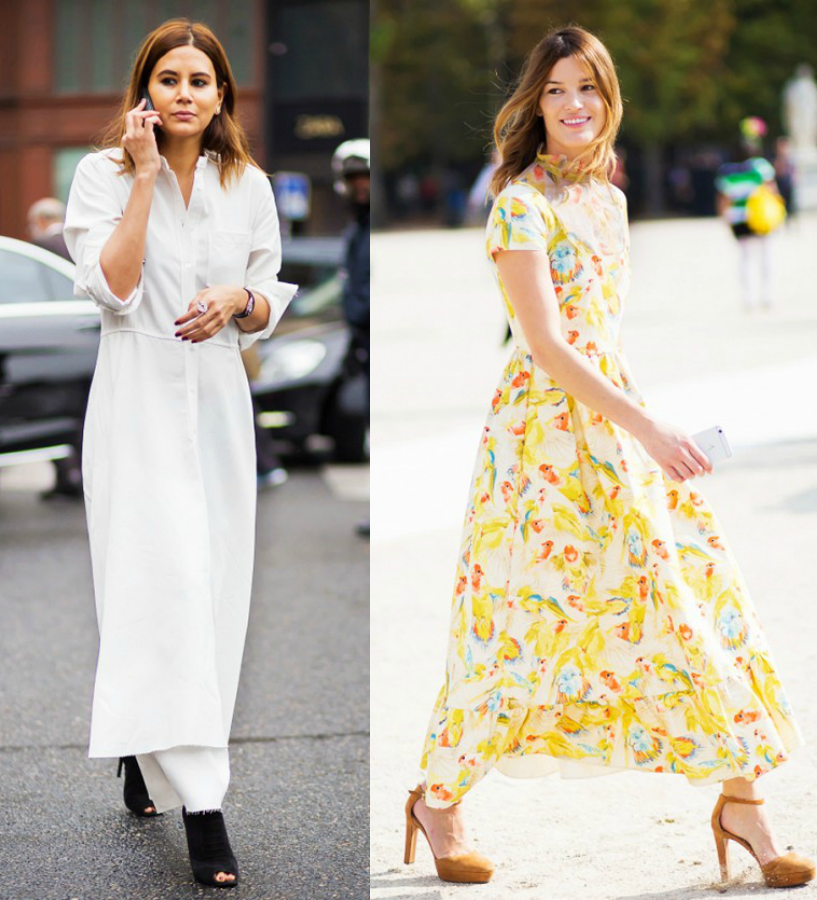 como usar vestidos longos no dia a dia