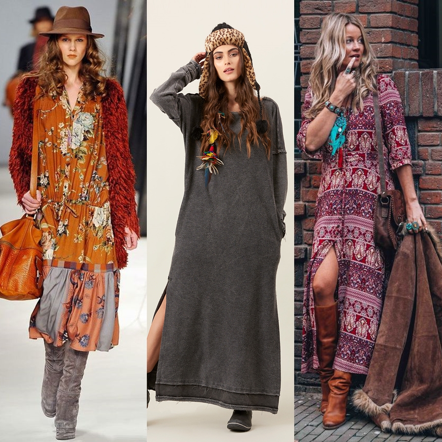 como usar vestidos longos no dia a dia