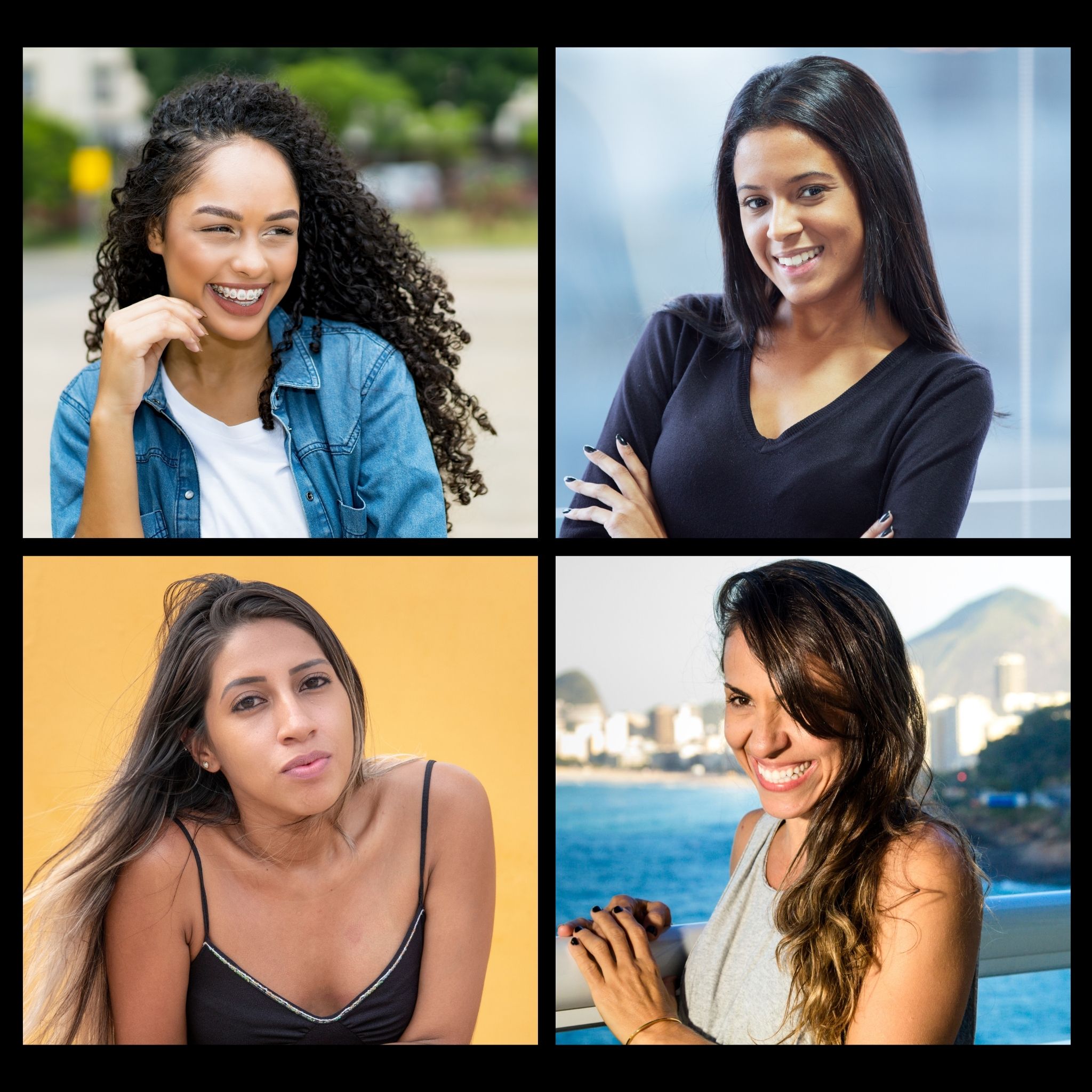 cores de cabelo para peles morenas