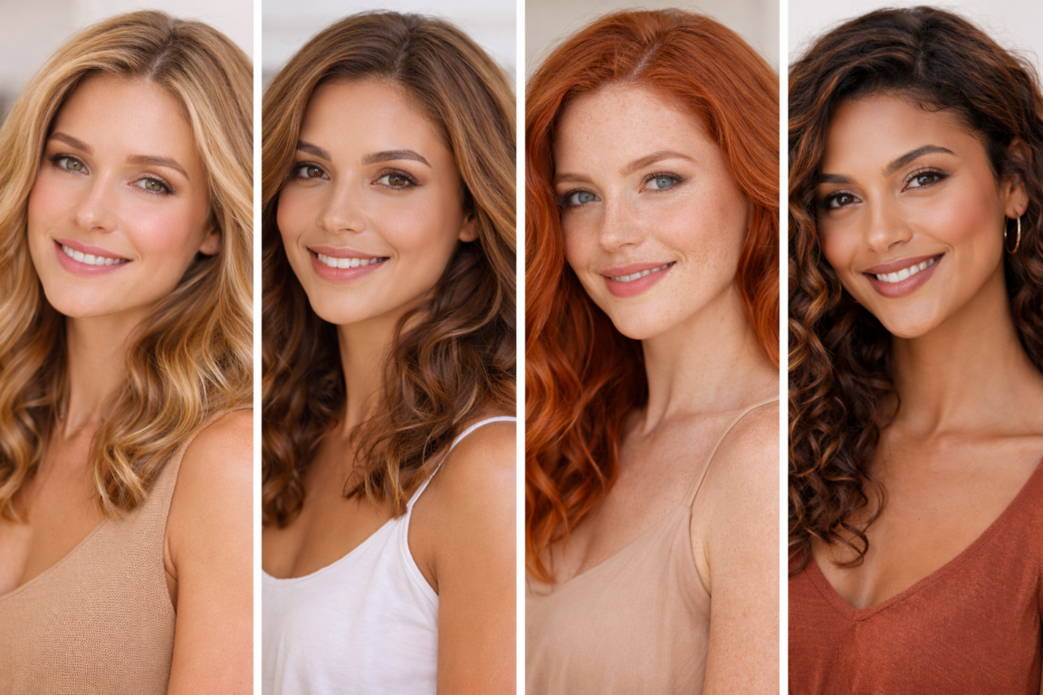 cores de cabelo que iluminam o rosto