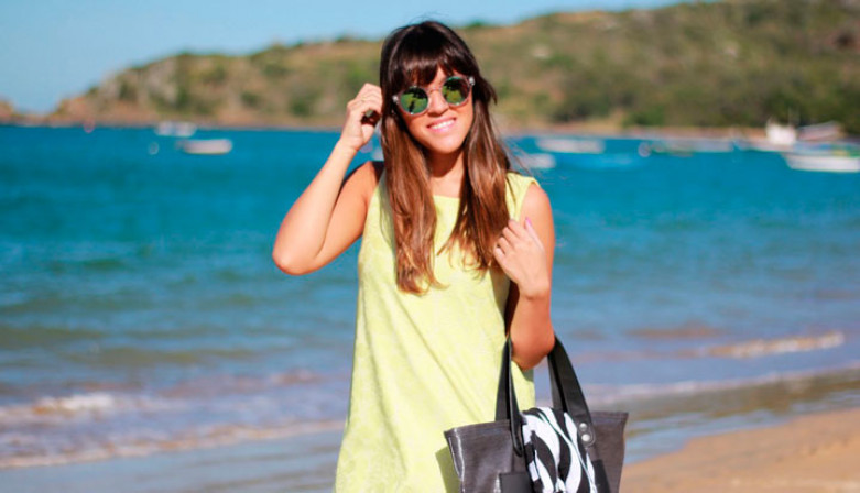 Guia de cores para eventos noturnos com pele bronzeada