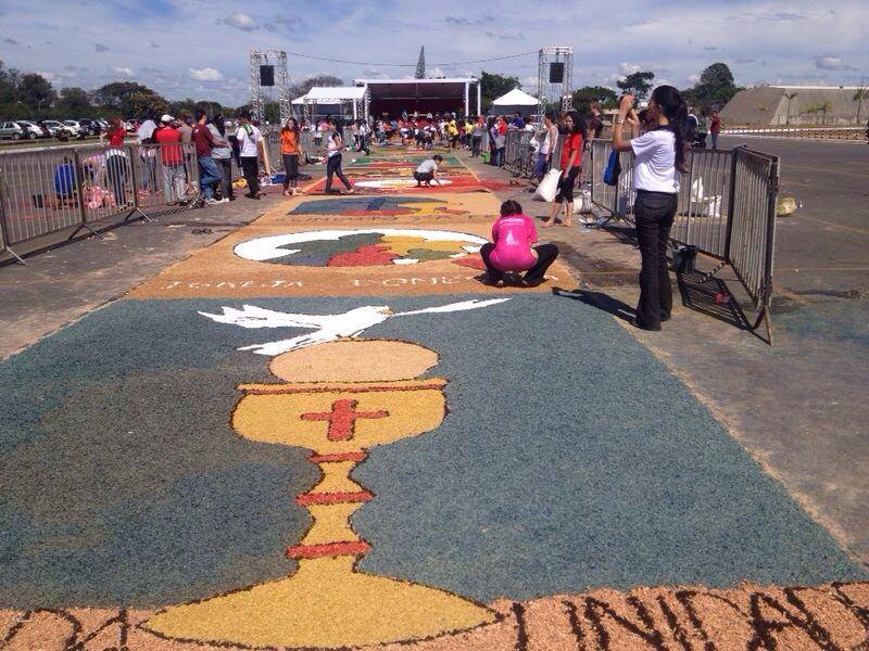 Materiais Criativos para Tapetes de Corpus Christi