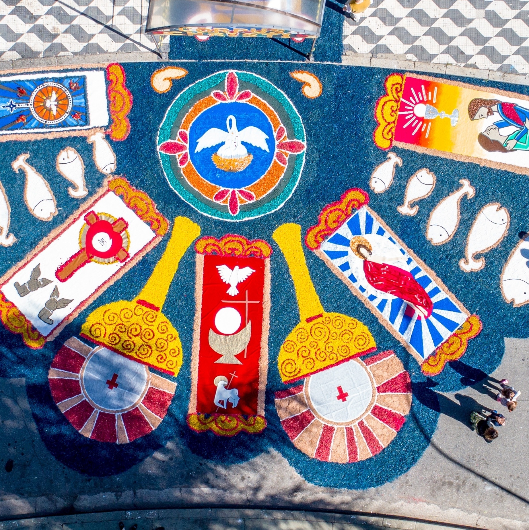 Materiais Criativos para Tapetes de Corpus Christi