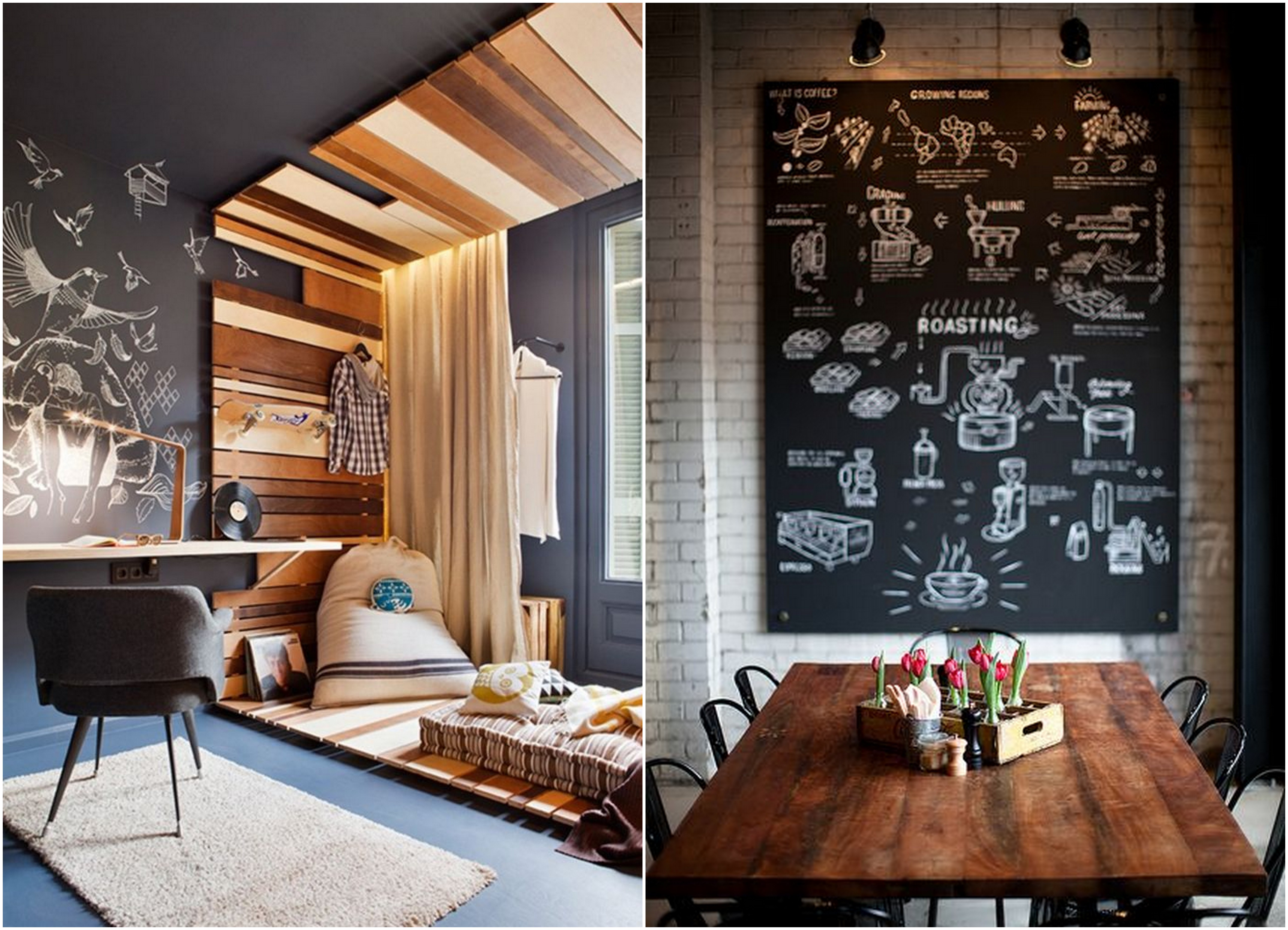 Como decorar parede lousa