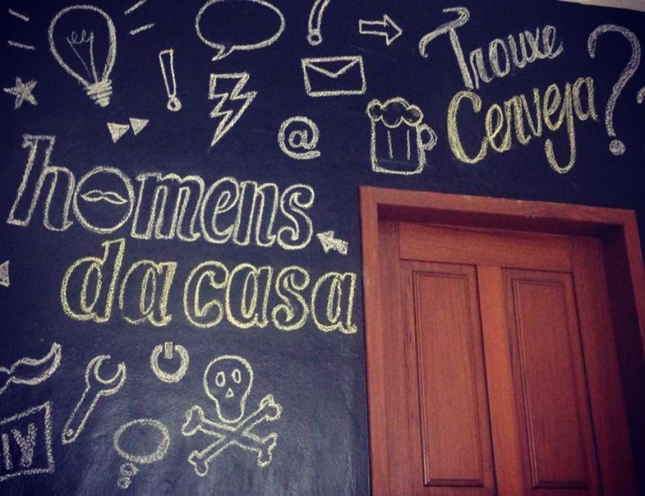 criar parede lousa casa