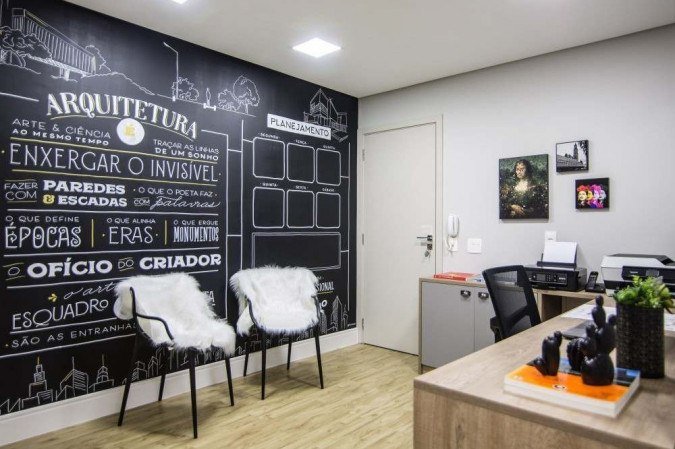 Diferença entre tinta lousa e quadro branco