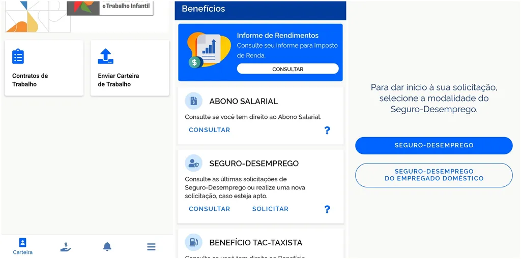dar entrada seguro desemprego online
