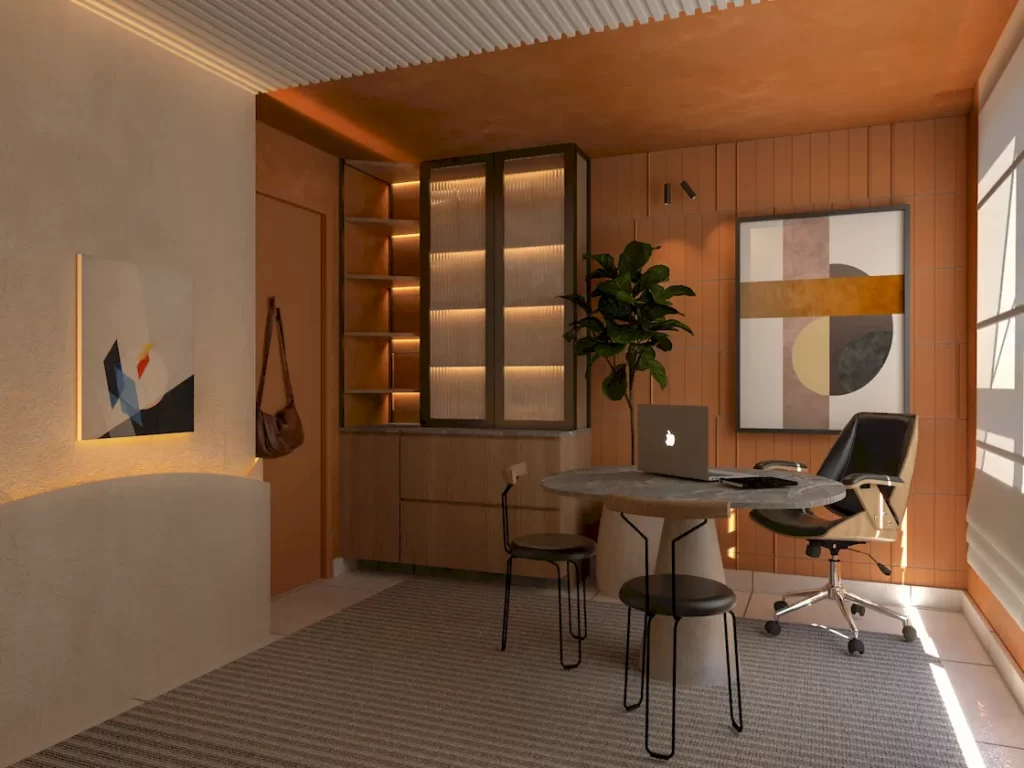 decoração de home office em espaços reduzidos