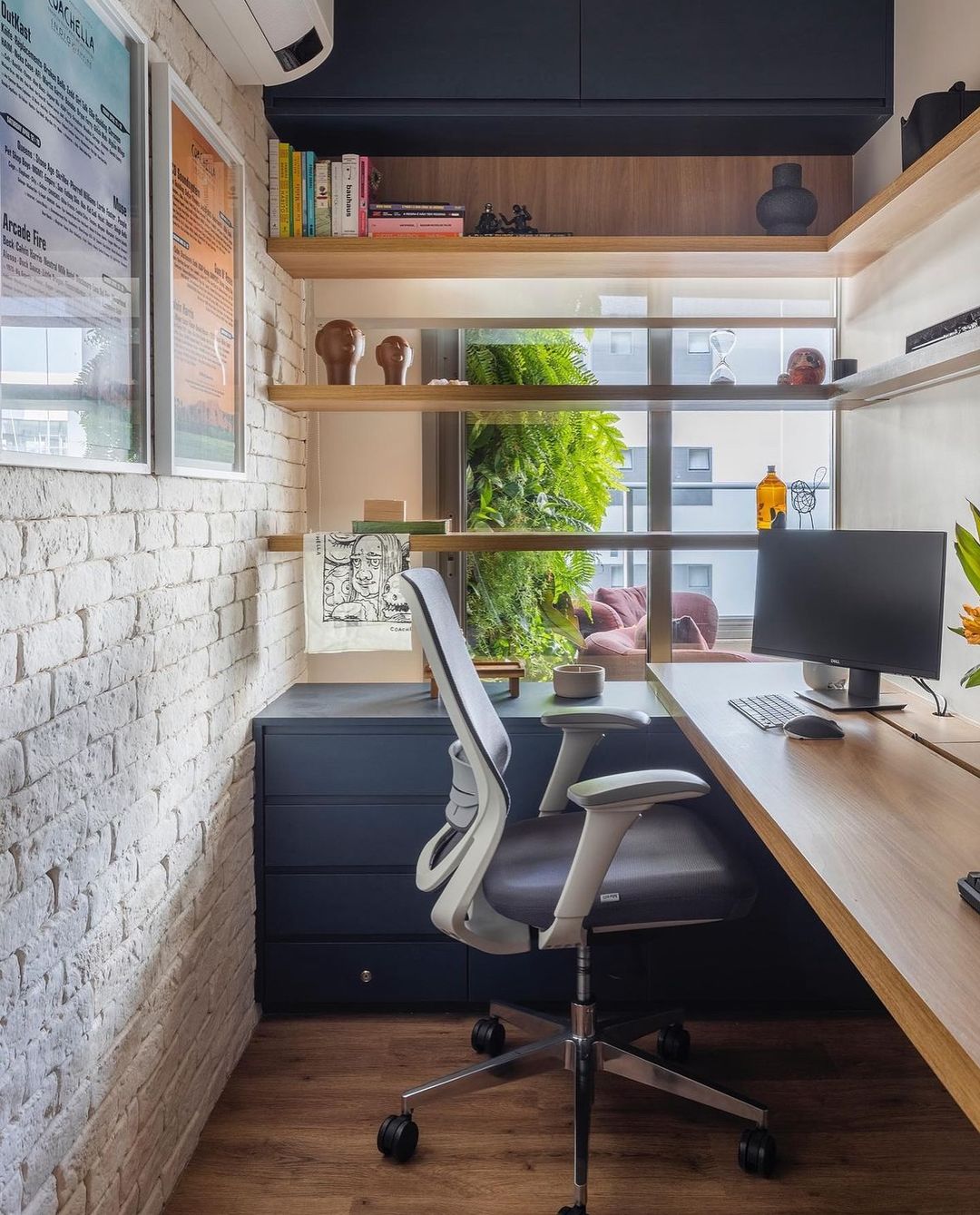 decoração de home office em espaços reduzidos