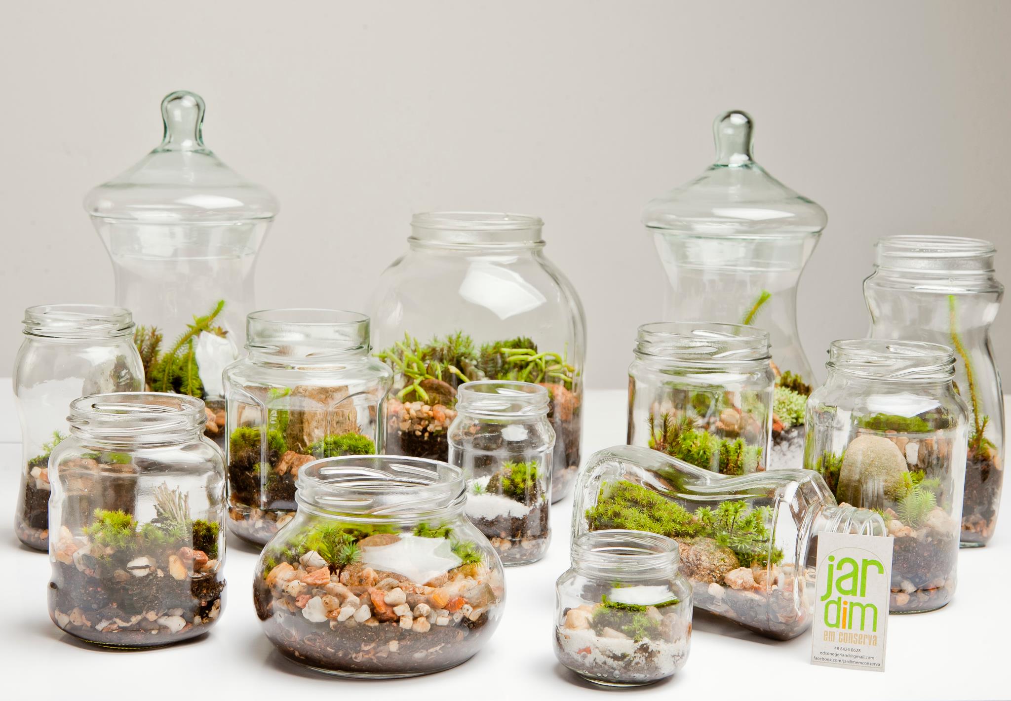 decoração potes vidro reutilizados