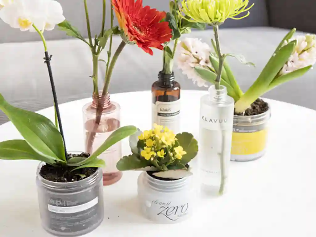 decoração potes vidro reutilizados