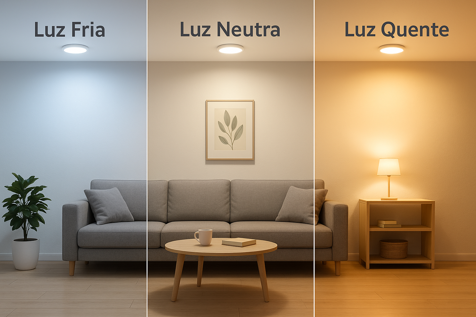 Como a temperatura de cor afeta o humor em casa