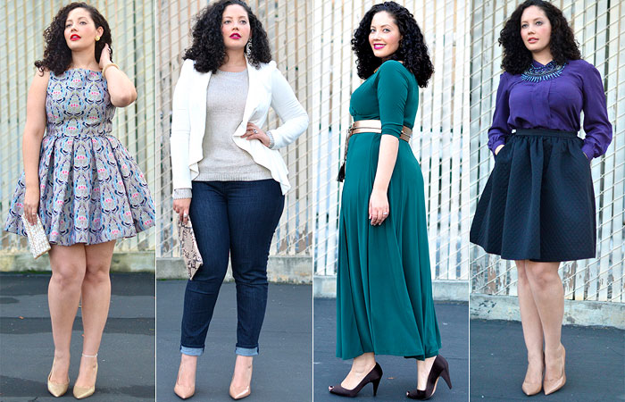 10 Looks Monocromáticos Incríveis para Baixinhas Plus Size