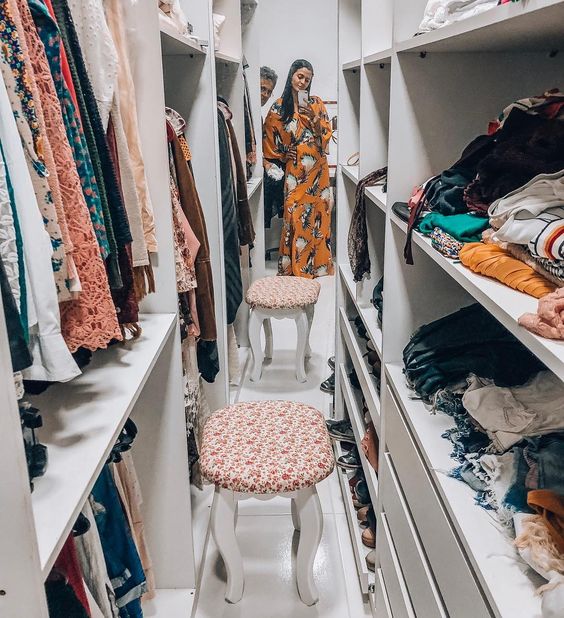 Como criar um closet aberto industrial