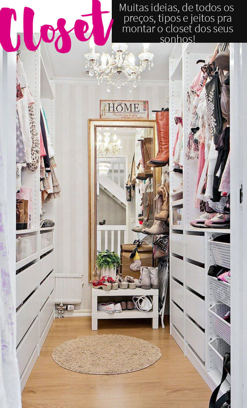 Como criar um closet aberto industrial