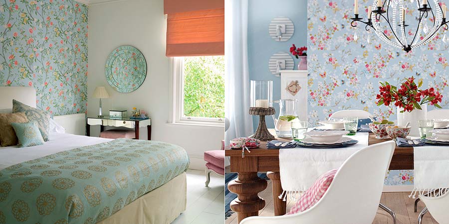 Cores de tendência para 2025: como usar papel de parede floral