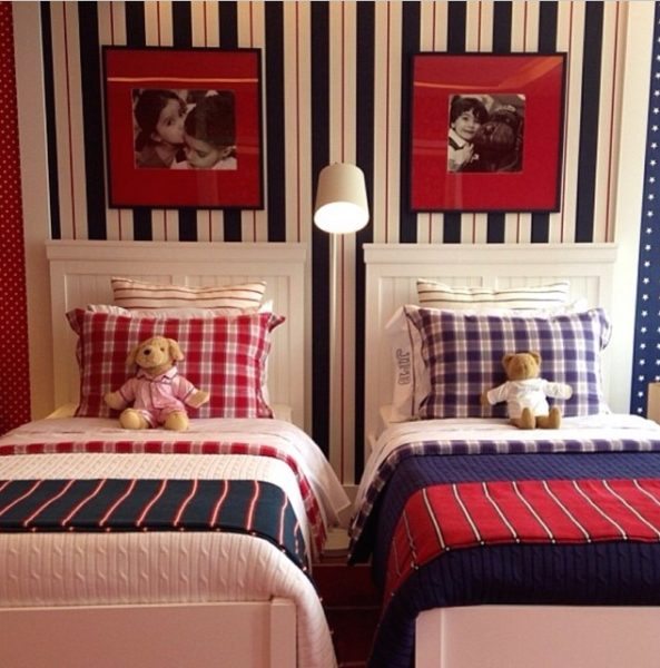 dicas para decorar quarto com papel de parede listrado