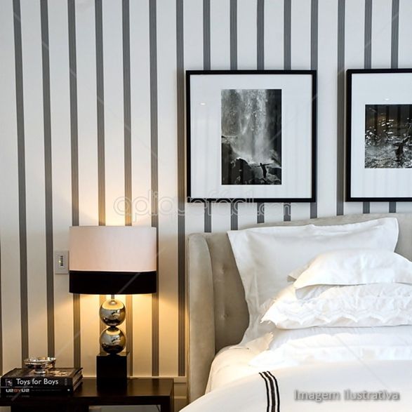Combinações de cores para papel de parede listrado: do clássico ao infantil