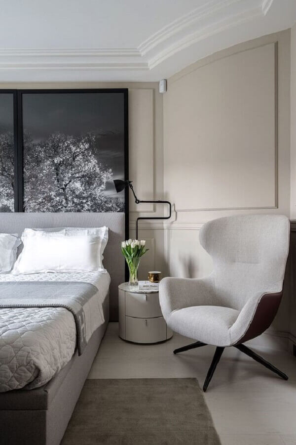 dicas para decorar quarto com poltrona