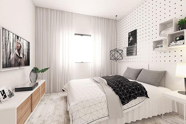 dicas para decorar quarto de visitas pequeno