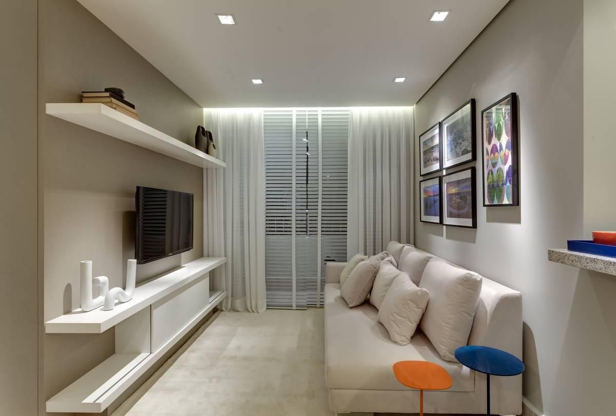 dicas para decorar sala com cortina branca