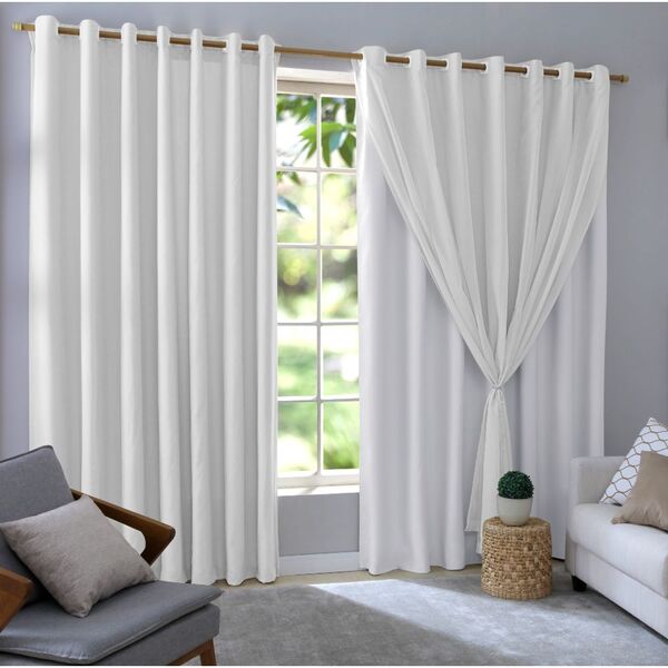 5 Tecidos Ideais para Cortinas Brancas na Sala