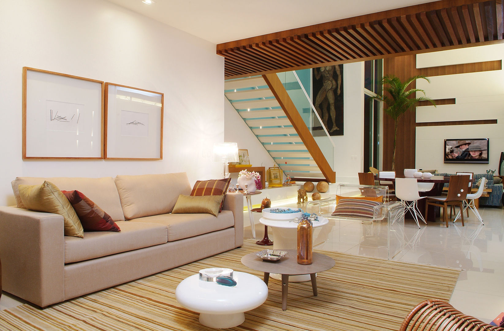 dicas para decorar sala com sofá bege