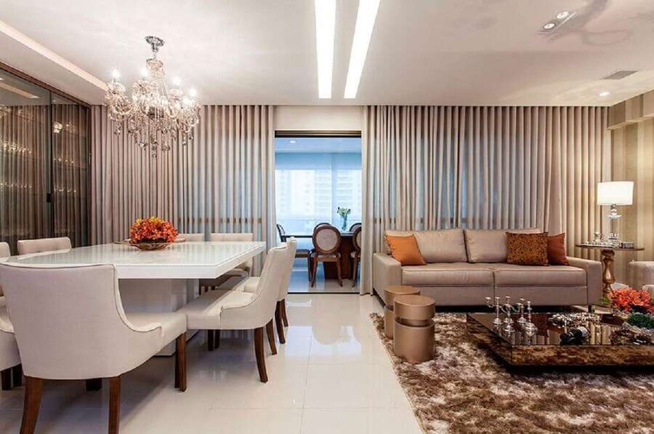 dicas para decorar sala de jantar integrada