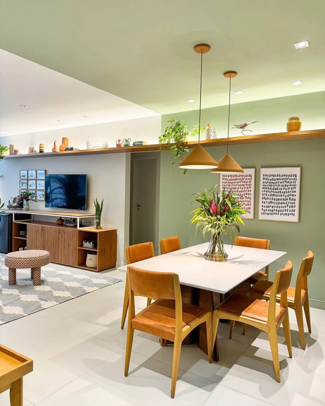 dicas para decorar sala de jantar integrada