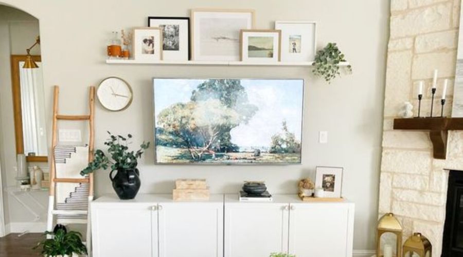 dicas para decorar sala de tv com quadros