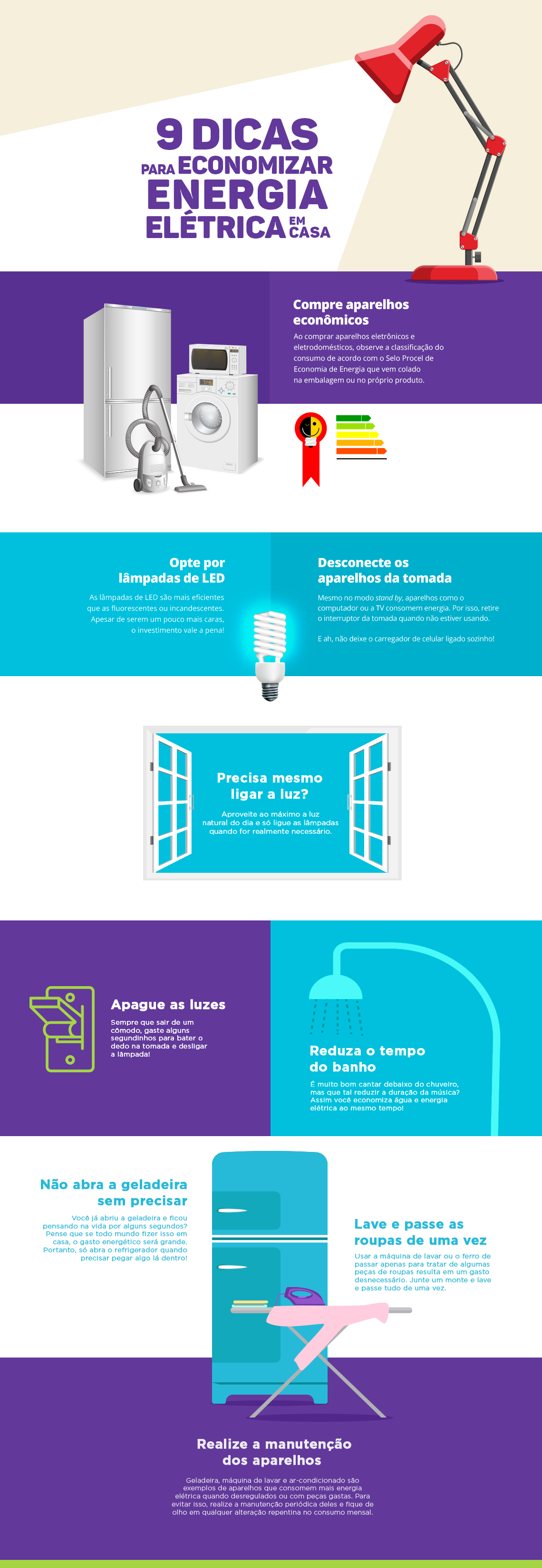 Os 5 maiores vilões da sua conta de luz e como combatê-los