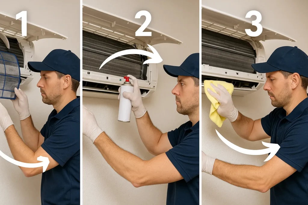 Guia Completo de Limpeza de Ar Condicionado: Passo a Passo