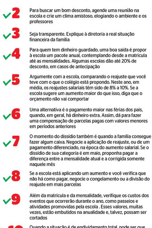 dicas para economizar na mensalidade escolar