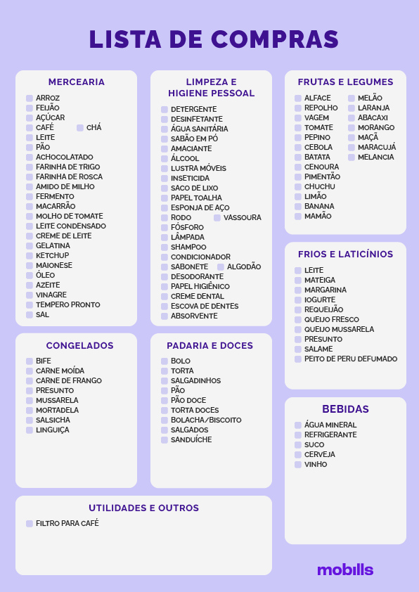 dicas para economizar no mercado com lista de compras