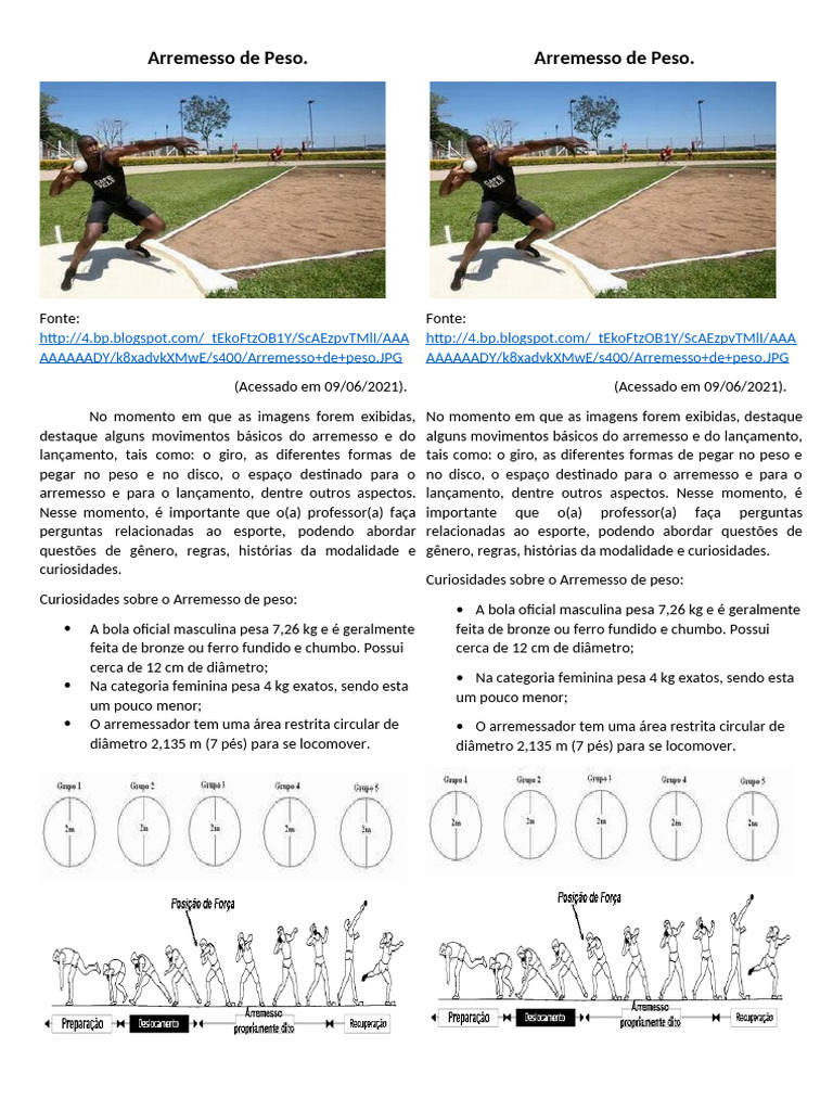 dicas para iniciantes no arremesso de peso