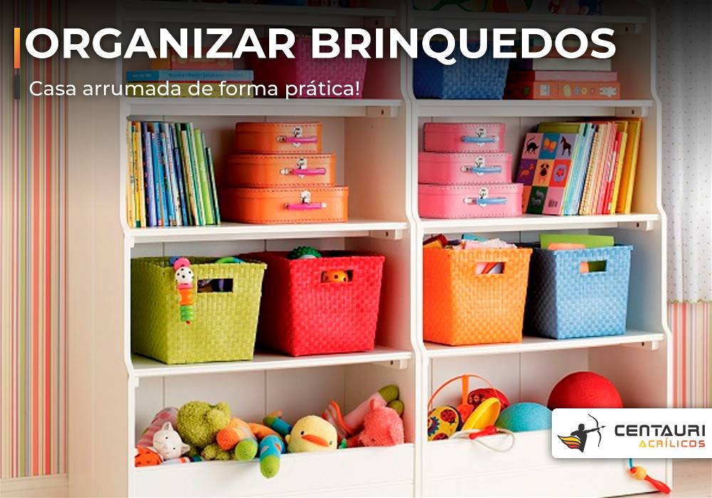 dicas para organizar brinquedos na sala