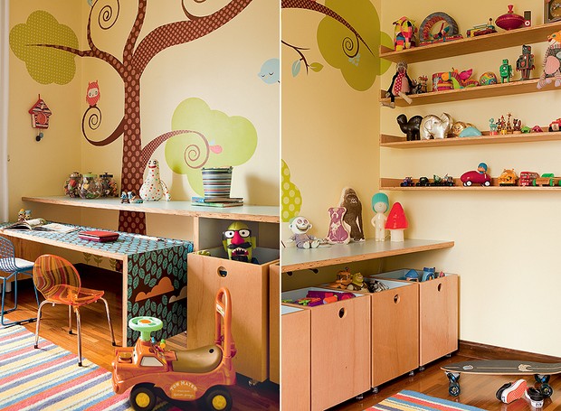 dicas para organizar brinquedos na sala