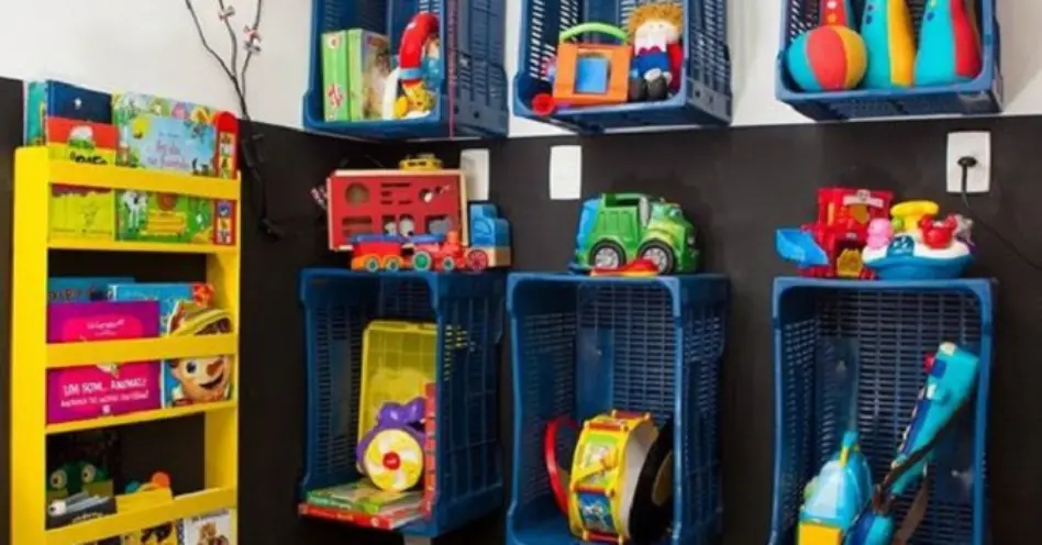 dicas para organizar brinquedos na sala