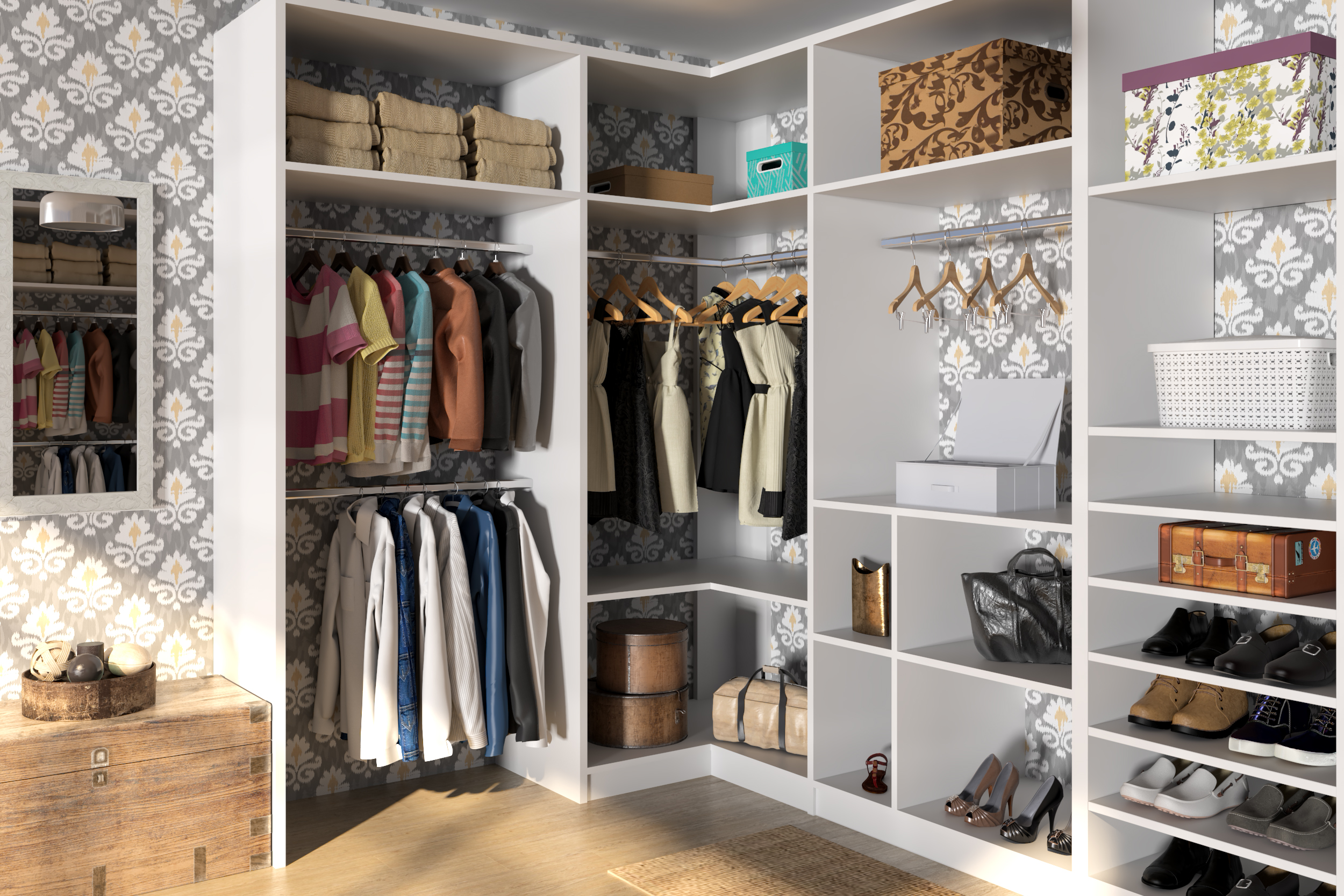 A importância da padronização de cabides para um closet organizado
