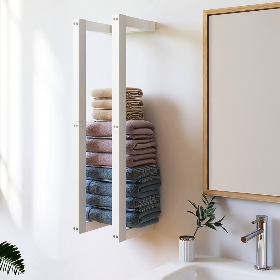 dicas para organizar toalhas no banheiro