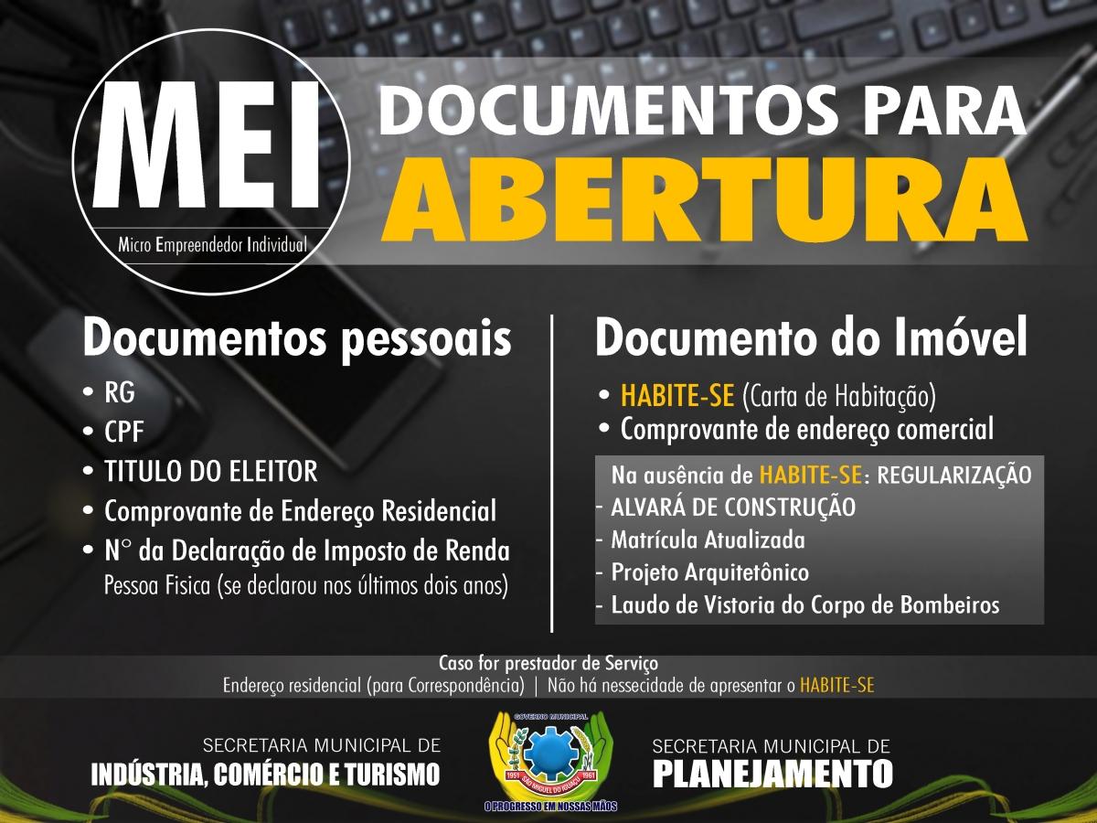 Documentos para abrir empresa MEI