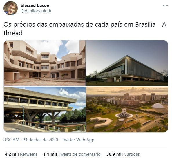embaixadas em brasília arquitetura itinerário